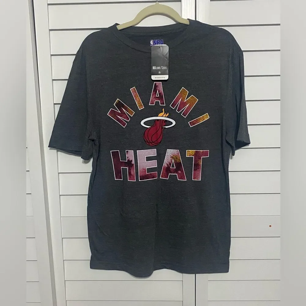 Miami Heat NBA T-Shirt in Dark Gray